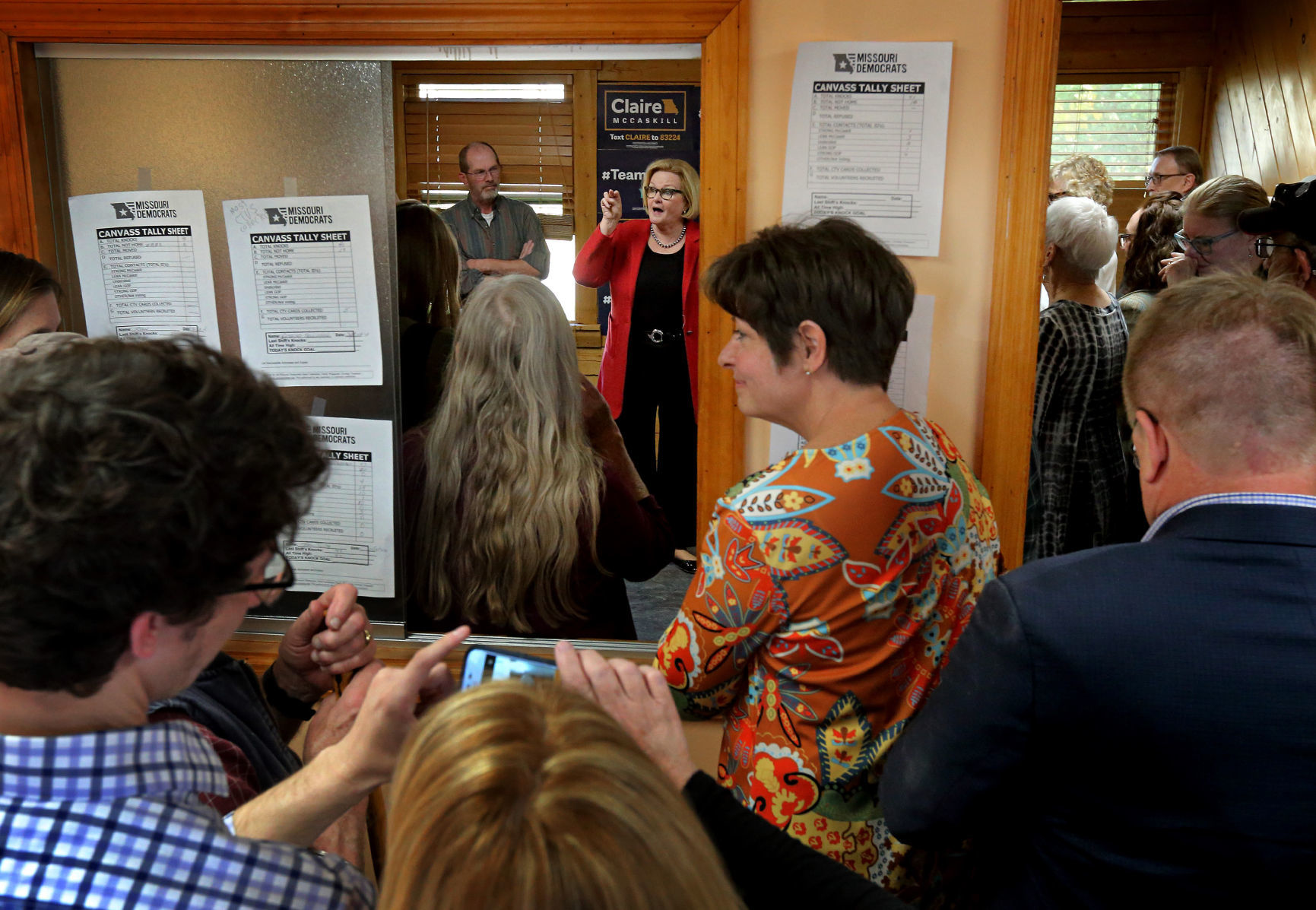 Claire McCaskill campaigns to keep Senate seat